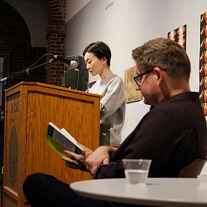 Author Kaori Fujino reads excerpts from her novella “Nails and Eyes” while translator Kendall Heitzman reads along.